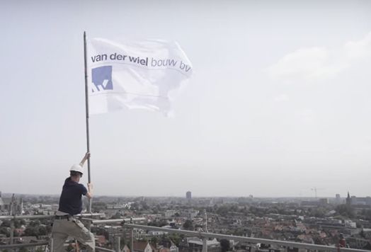 Highest point Singeltoren Meelfabriek in Leiden - Pieters Bouwtechniek