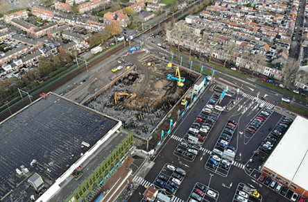 Plaza West in Haarlem is progressing steadily