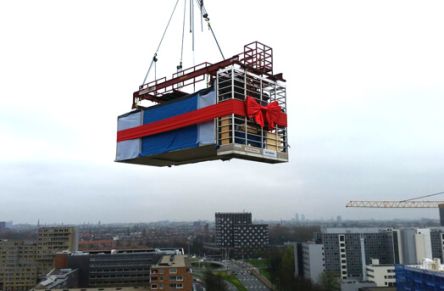 Unique modular building Amsterdam West