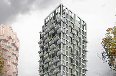 Residential tower Kenniskwartier plot 2D, Amsterdam South Axis